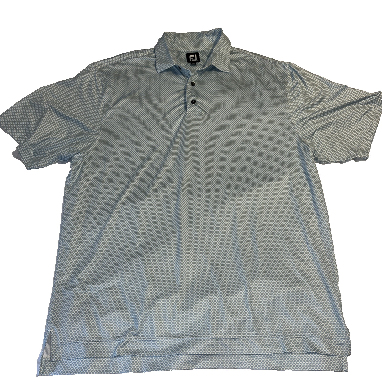 Footjoy Blue White Polo Xl
